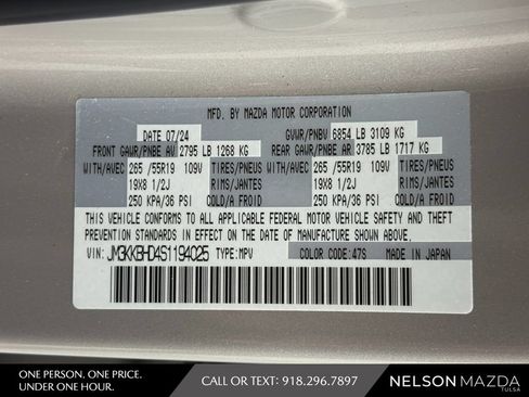 Certified 2025 MAZDA CX-90 3.3 Turbo w/ Preferred Package AWD/4WD image 55