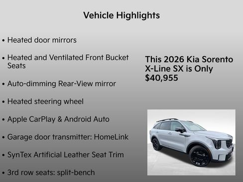 New 2026 Kia Sorento SX image 33