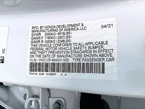 Used 2021 Honda Accord EX image 34