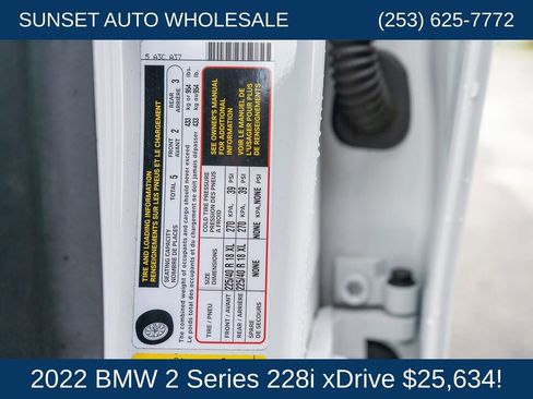Used 2022 BMW 228i xDrive Gran Coupe w/ Convenience Package AWD/4WD image 46