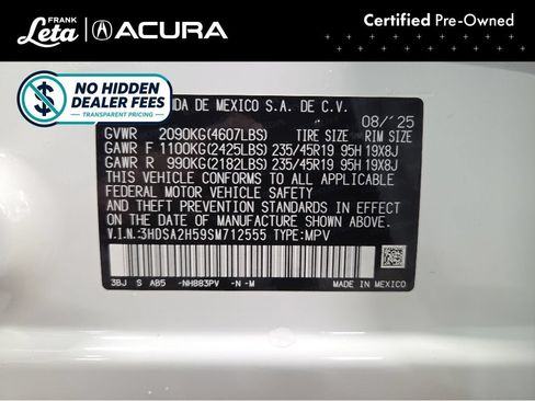 Used 2025 Acura ADX A-Spec AWD/4WD image 26