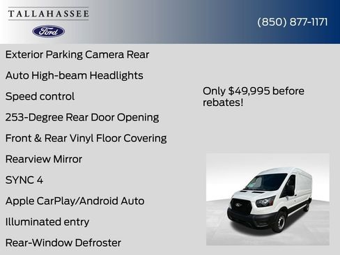 New 2026 Ford Transit 250 148 Medium Roof w/ Load Area Protection Package image 23