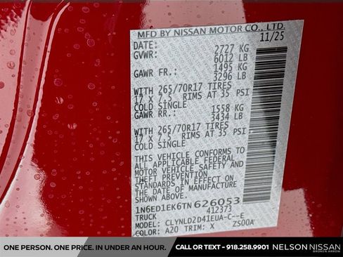 New 2026 Nissan Frontier PRO-4X w/ Pro-4x Convenience Package image 30