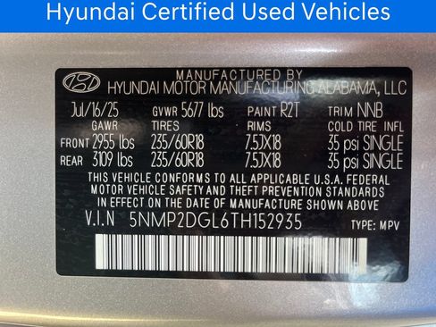 Certified 2026 Hyundai Santa Fe SEL AWD/4WD image 30