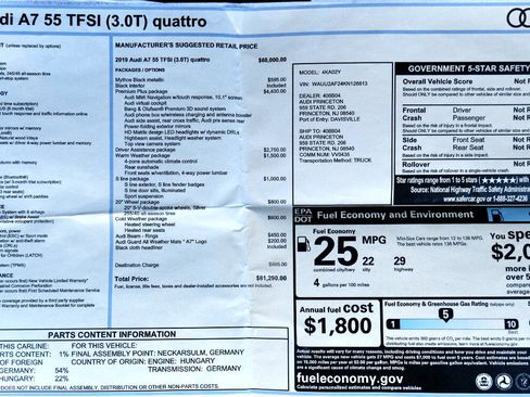 Used 2019 Audi A7 3.0T Premium Plus image 33