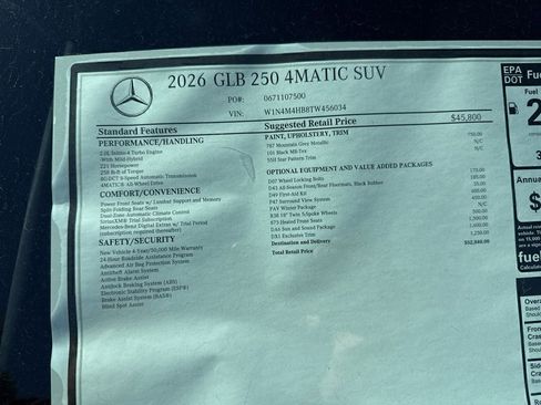New 2026 Mercedes-Benz GLB 250 4MATIC image 12