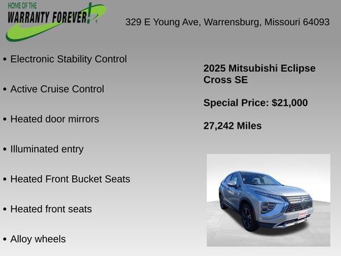 Used 2025 Mitsubishi Eclipse Cross SE AWD/4WD image 9