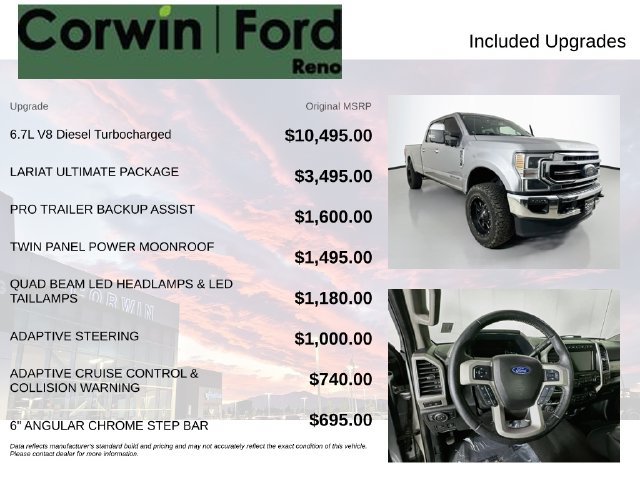 Used 2020 Ford F350 Lariat w/ Lariat Ultimate Package AWD/4WD image 3