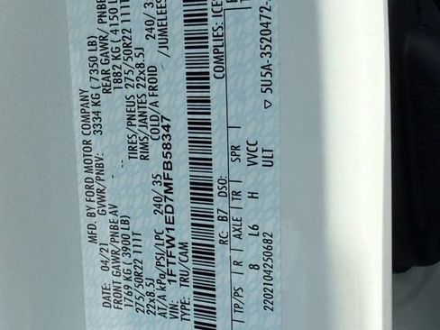 Used 2021 Ford F150 Limited image 48