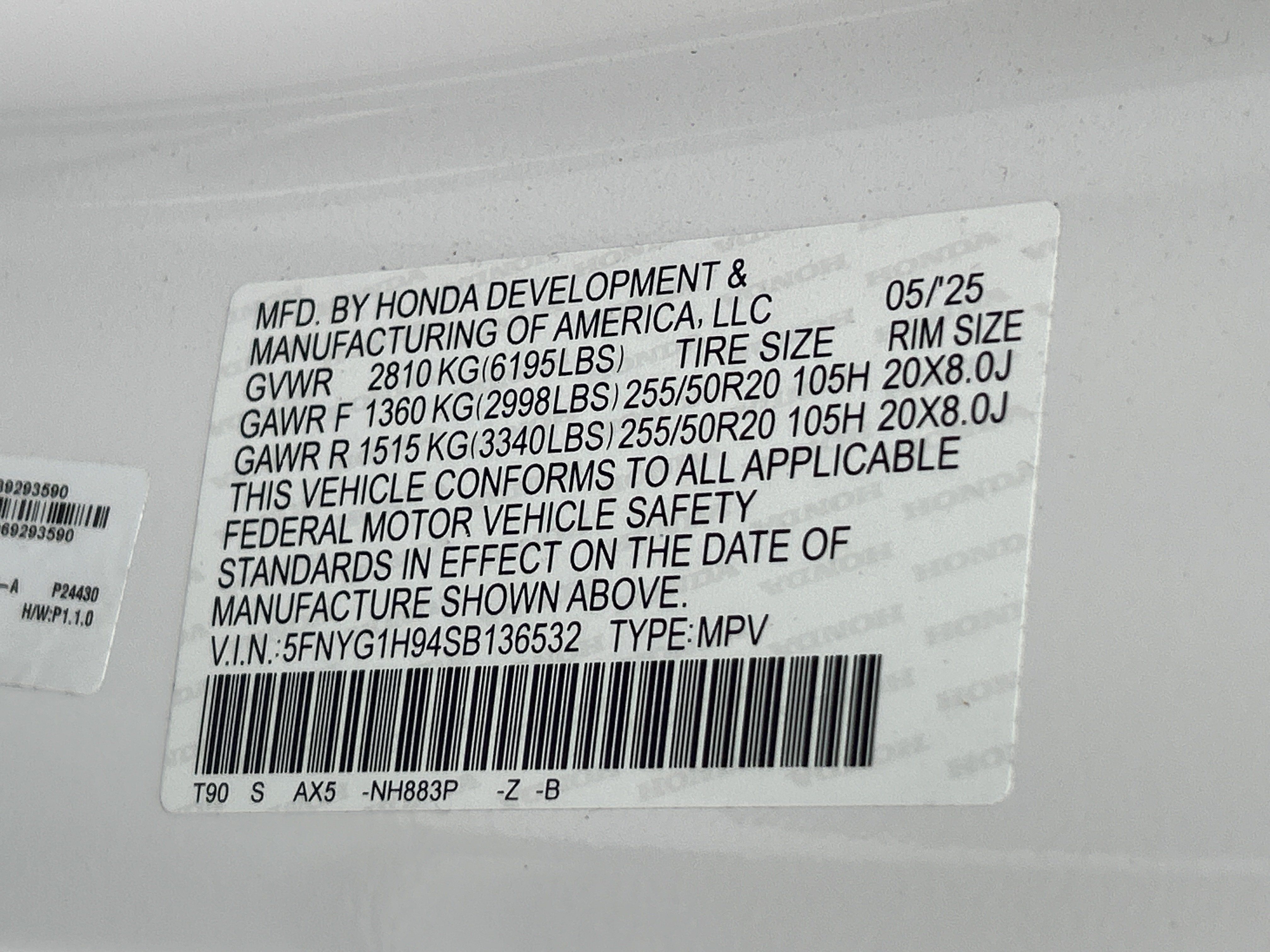 Certified 2025 Honda Pilot Black Edition image 36