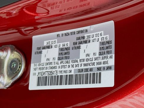 Used 2025 MAZDA MX-5 Miata RF Grand Touring w/ Weather Package RWD image 25