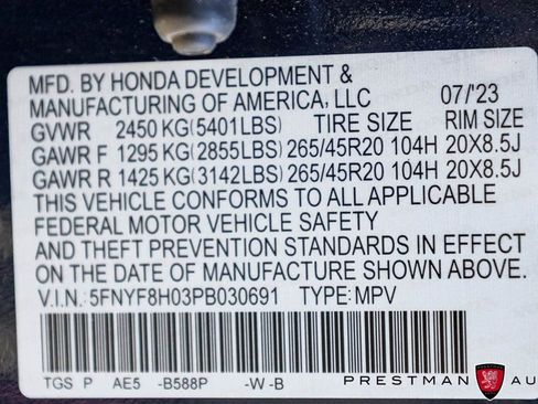 Used 2023 Honda Passport Elite image 50
