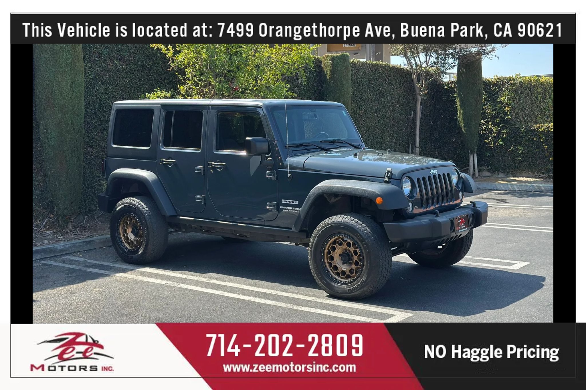 Used 2018 Jeep Wrangler Unlimited Sport S AWD/4WD image 4