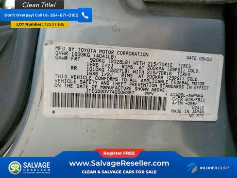 Used 2004 Toyota RAV4 2WD image 17