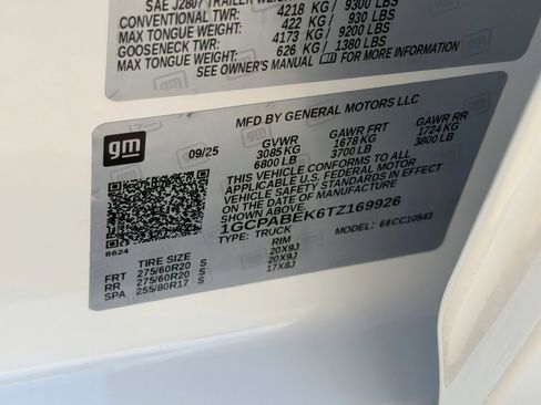 Used 2026 Chevrolet Silverado 1500 Custom w/ Turbomax Blackout Package image 31