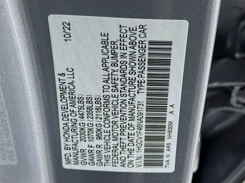 Certified 2022 Honda Accord Sport Special Edition image 40