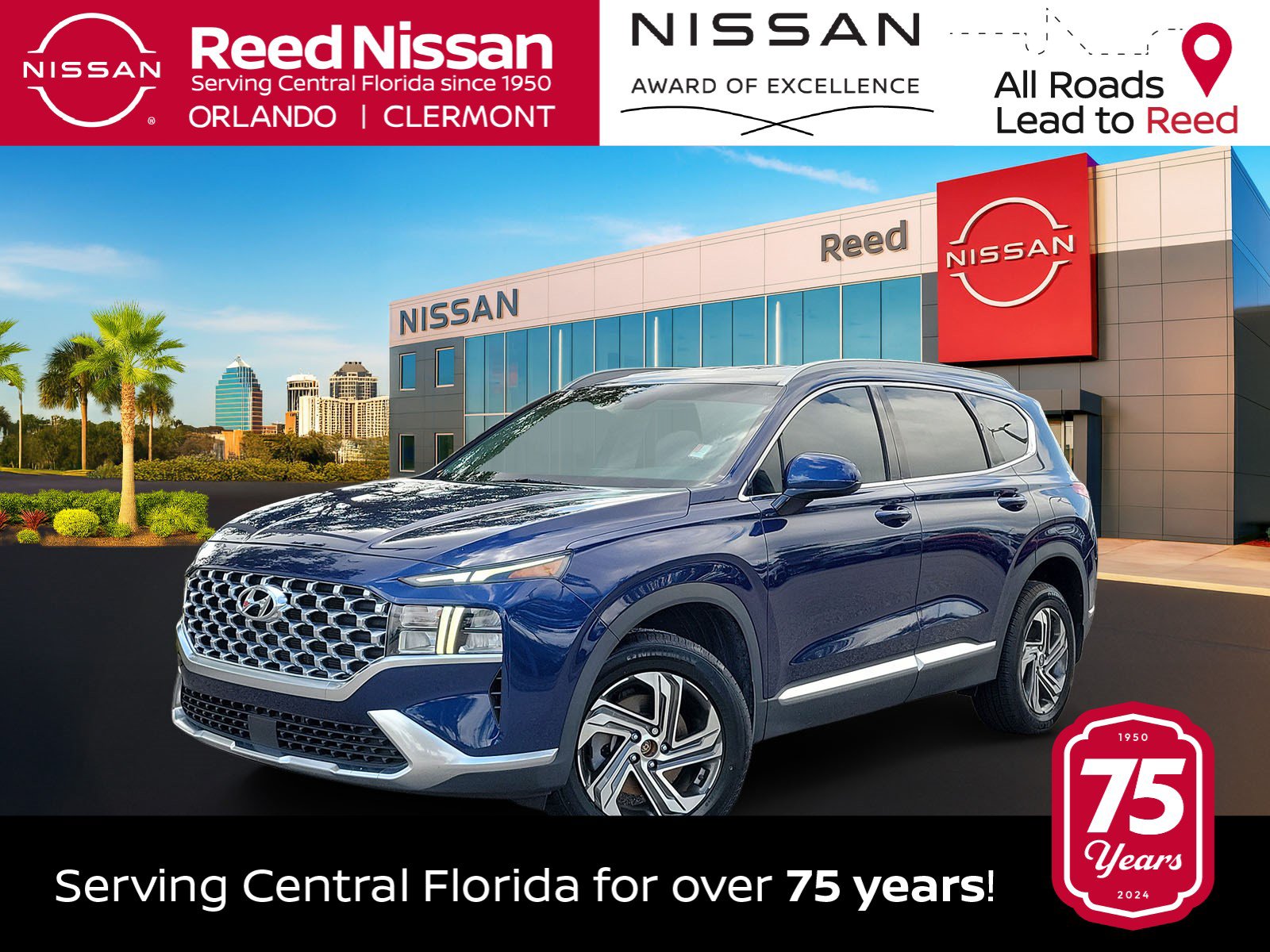 Used 2022 Hyundai Santa Fe SEL AWD/4WD image 1