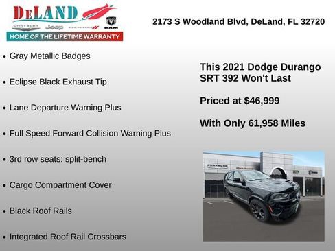 Used 2021 Dodge Durango SRT w/ Technology Group AWD/4WD image 6