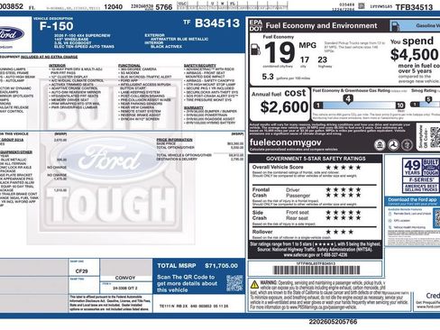 New 2026 Ford F150 Lariat w/ Equipment Group 501A Mid AWD/4WD image 10