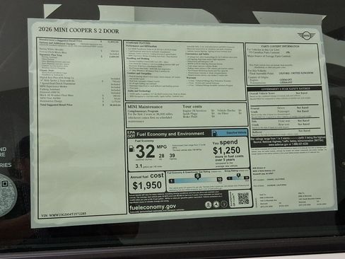 New 2026 MINI Cooper S FWD image 29