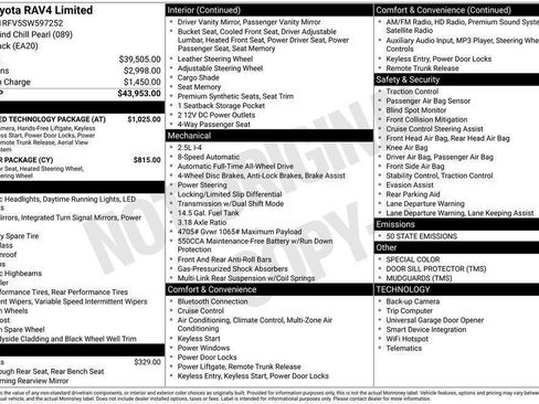 New 2025 Toyota RAV4 Limited w/ Advanced Technology Package image 41
