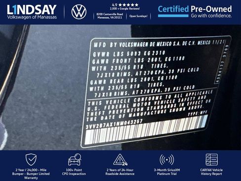 Certified 2022 Volkswagen Tiguan SE image 26