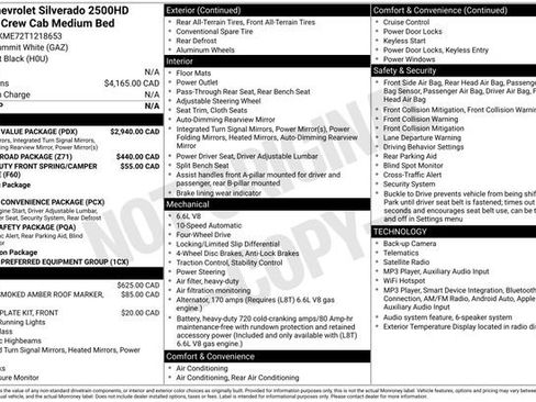 New 2026 Chevrolet Silverado 2500 Custom w/ Custom Value Package AWD/4WD image 30