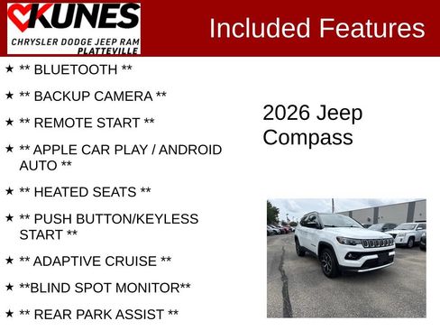Used 2026 Jeep Compass Limited AWD/4WD image 2