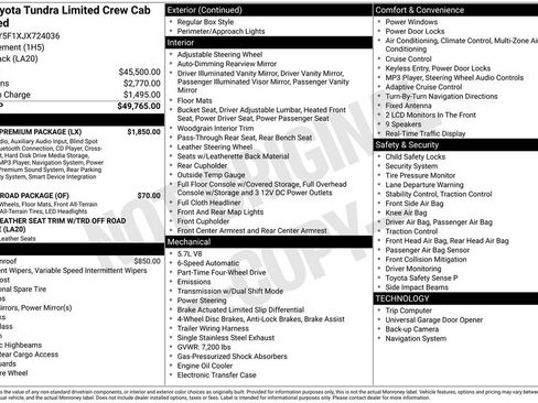 Used 2018 Toyota Tundra Limited w/ Limited Premium Package image 25