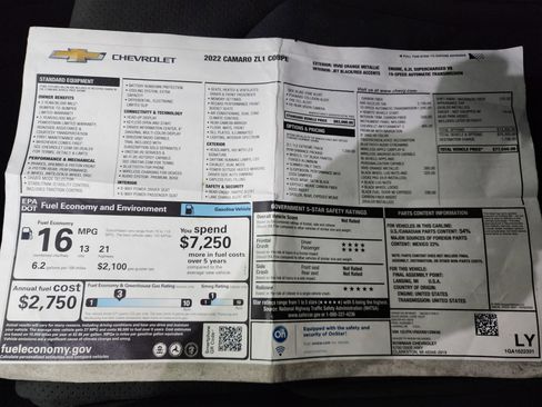 Used 2022 Chevrolet Camaro ZL1 image 41