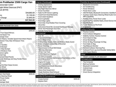 Used 2022 RAM ProMaster 2500 image 3
