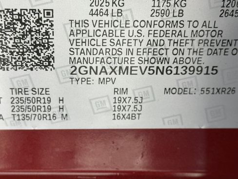 Used 2022 Chevrolet Equinox RS w/ Infotainment Package image 32