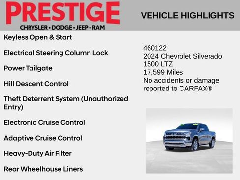 Used 2024 Chevrolet Silverado 1500 LTZ w/ Technology Package image 8