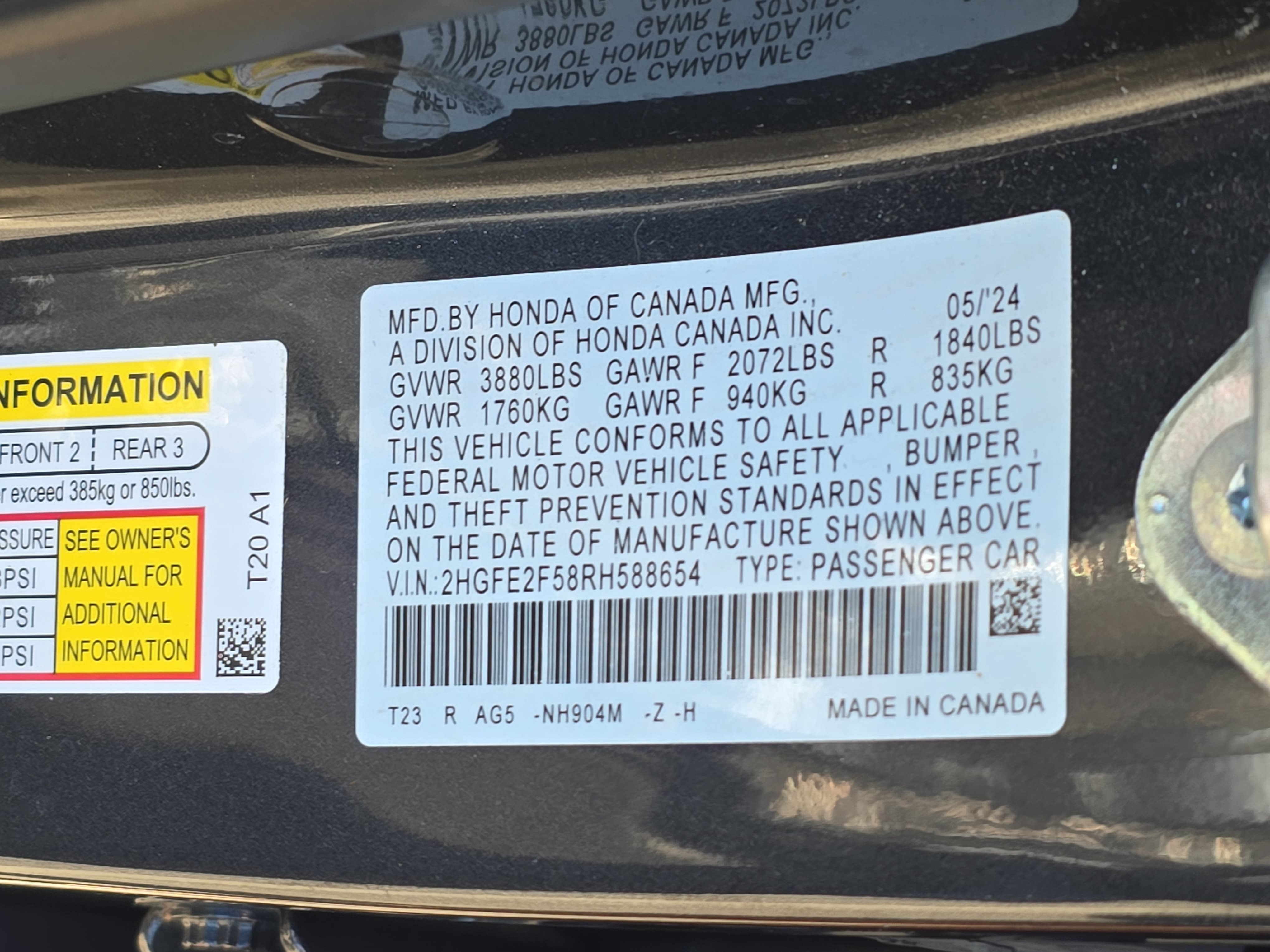 Used 2024 Honda Civic Sport image 34