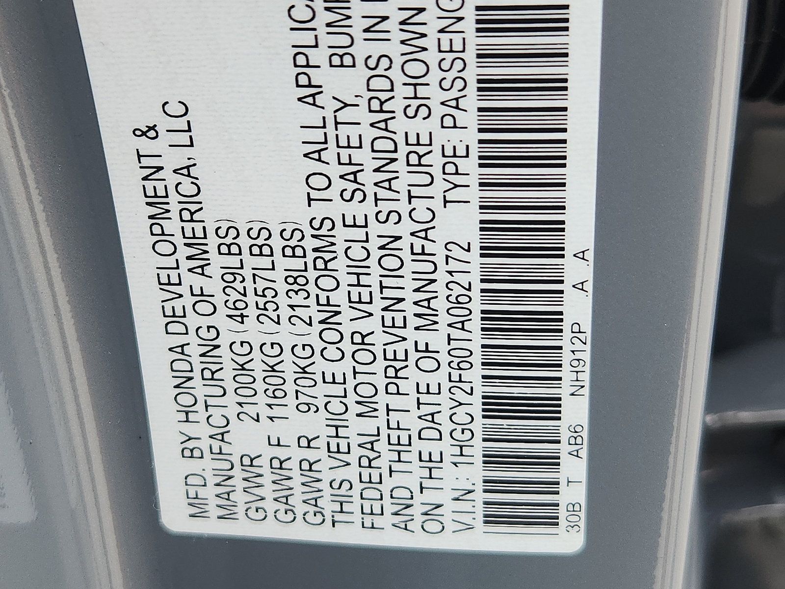 New 2026 Honda Accord EX-L image 19