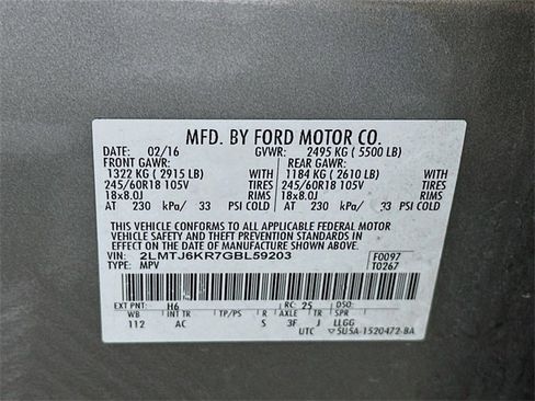 Used 2016 Lincoln MKX Select w/ Select Plus Package image 31