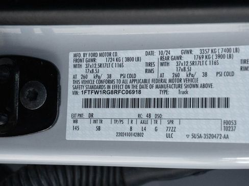 Used 2024 Ford F150 Raptor AWD/4WD image 53