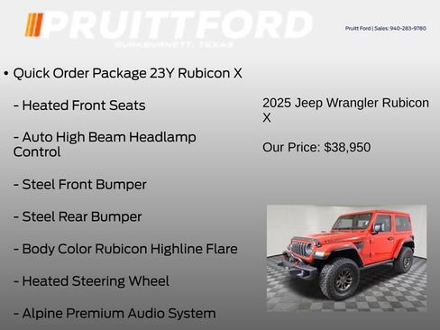 Used 2025 Jeep Wrangler Rubicon AWD/4WD image 13