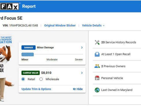 Used 2012 Ford Focus SE FWD image 23