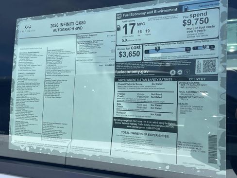 New 2026 INFINITI QX80 Autograph w/ Premium Cargo Package image 24
