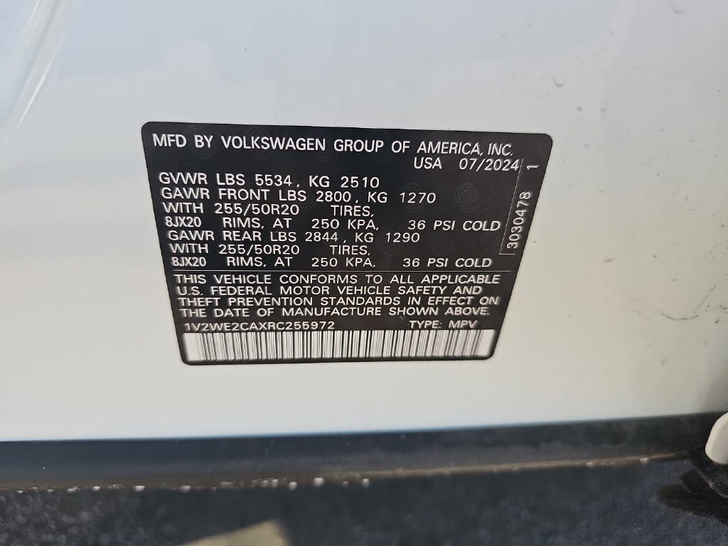 Used 2024 Volkswagen Atlas Cross Sport SE FWD image 42