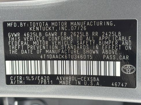 New 2026 Toyota Camry SE w/ Convenience Package FWD image 36