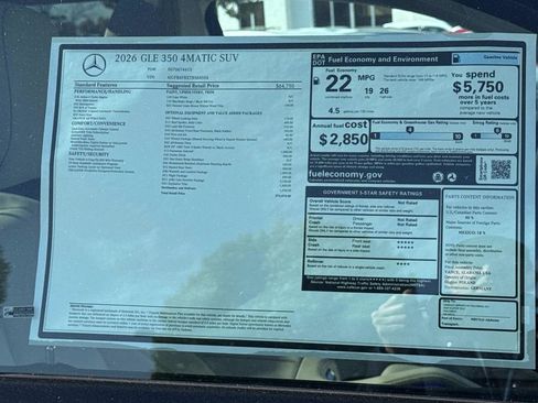 New 2026 Mercedes-Benz GLE 350 GLE 350 image 8