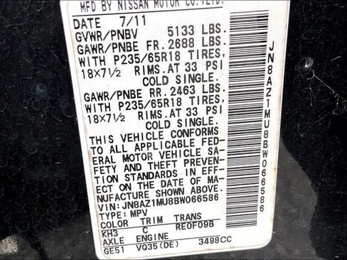 Used 2011 Nissan Murano SL w/ Navigation Pkg FWD image 16