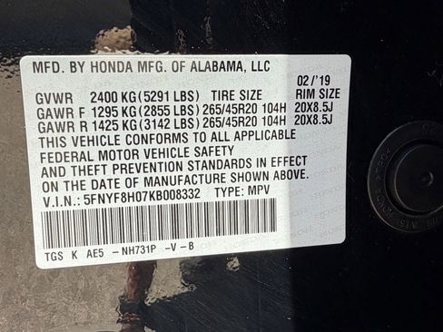 Used 2019 Honda Passport Elite image 33