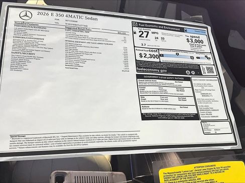 New 2026 Mercedes-Benz E 350 4MATIC Sedan image 18