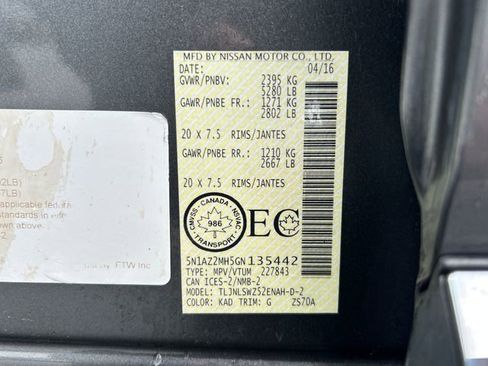 Used 2016 Nissan Murano Platinum image 18