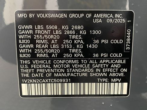 New 2026 Volkswagen Atlas SE AWD/4WD image 34