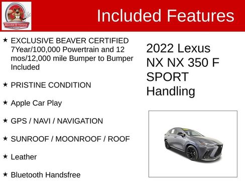 Used 2022 Lexus NX 350 F Sport AWD/4WD image 4