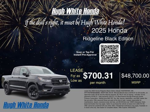 Used 2025 Honda Ridgeline Black Edition image 3